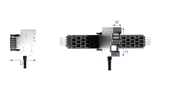 Busbar BR seies, Plug-in Unit Rh type
