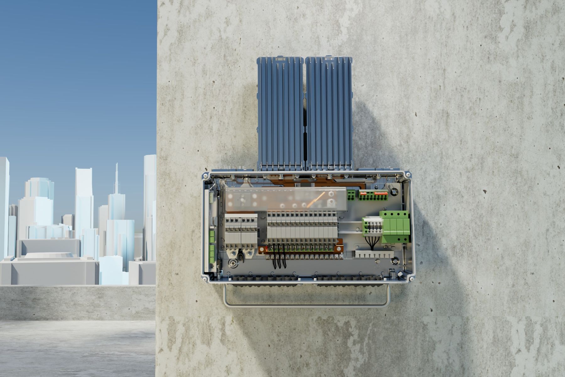Industrial image illustrating concepts related to IP65
