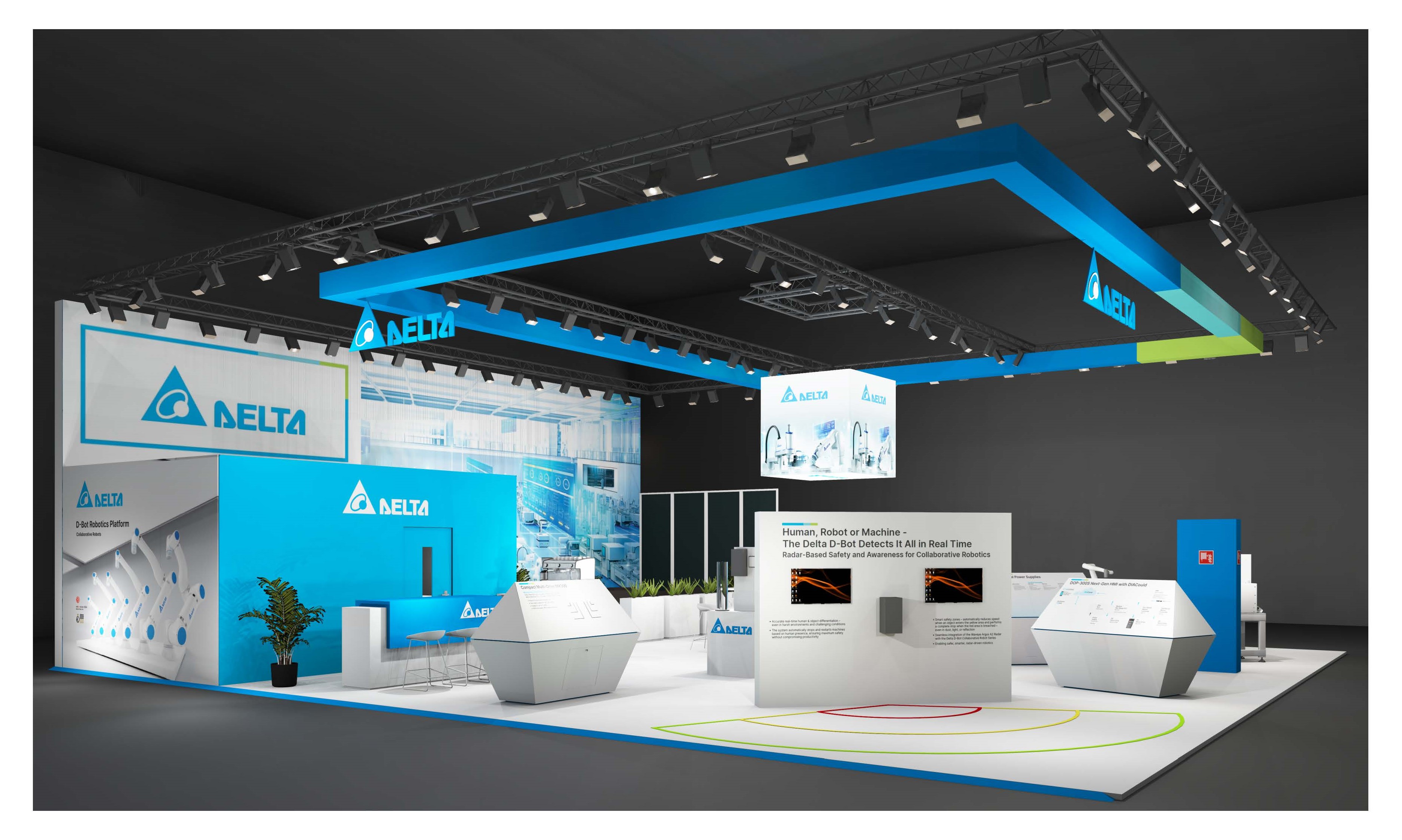 Visitors exploring Delta’s booth