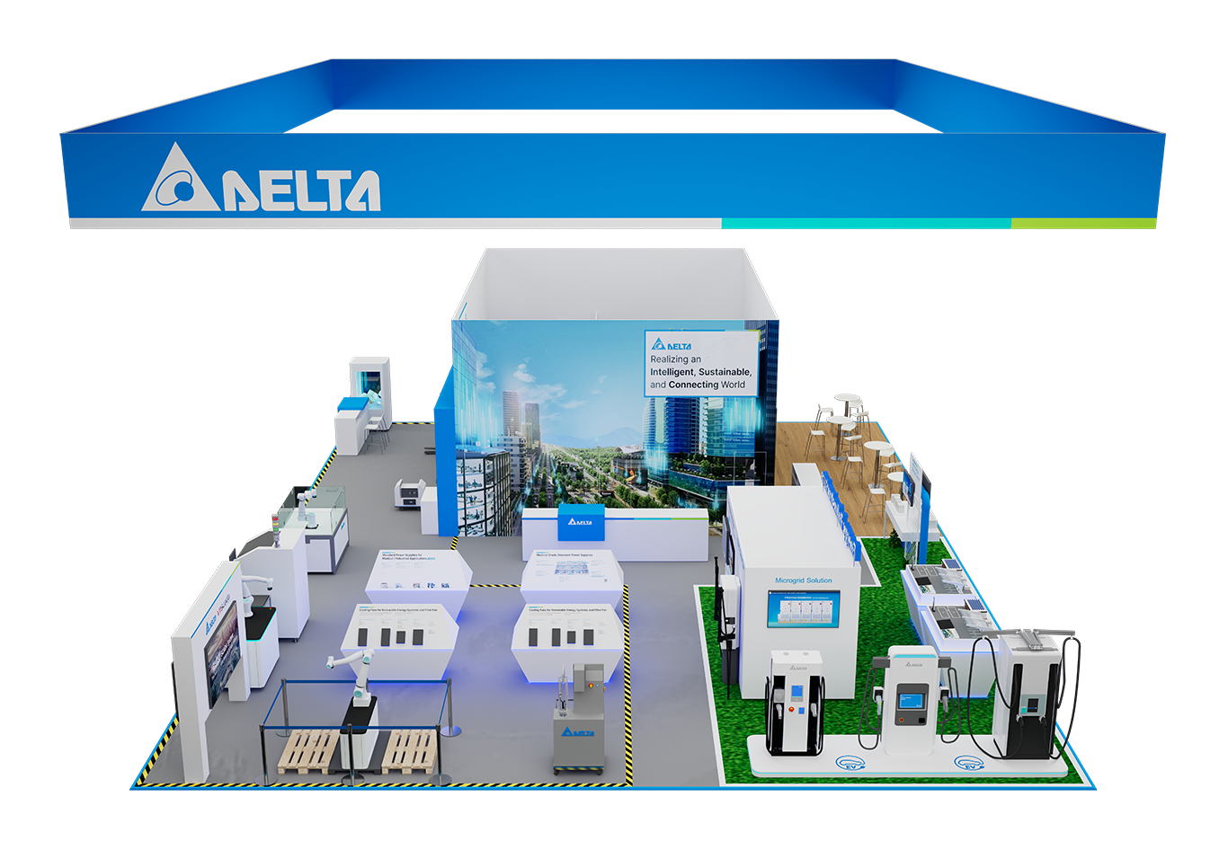 Delta booth at Hannover Messe