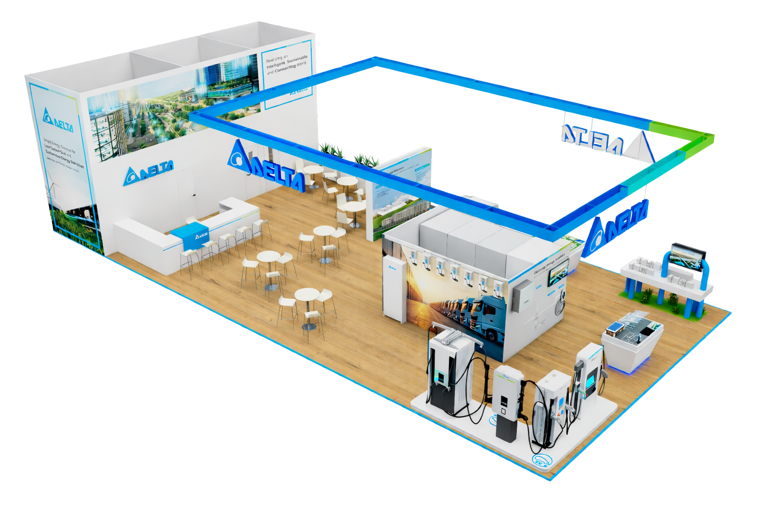 Delta booth at Hannover Messe