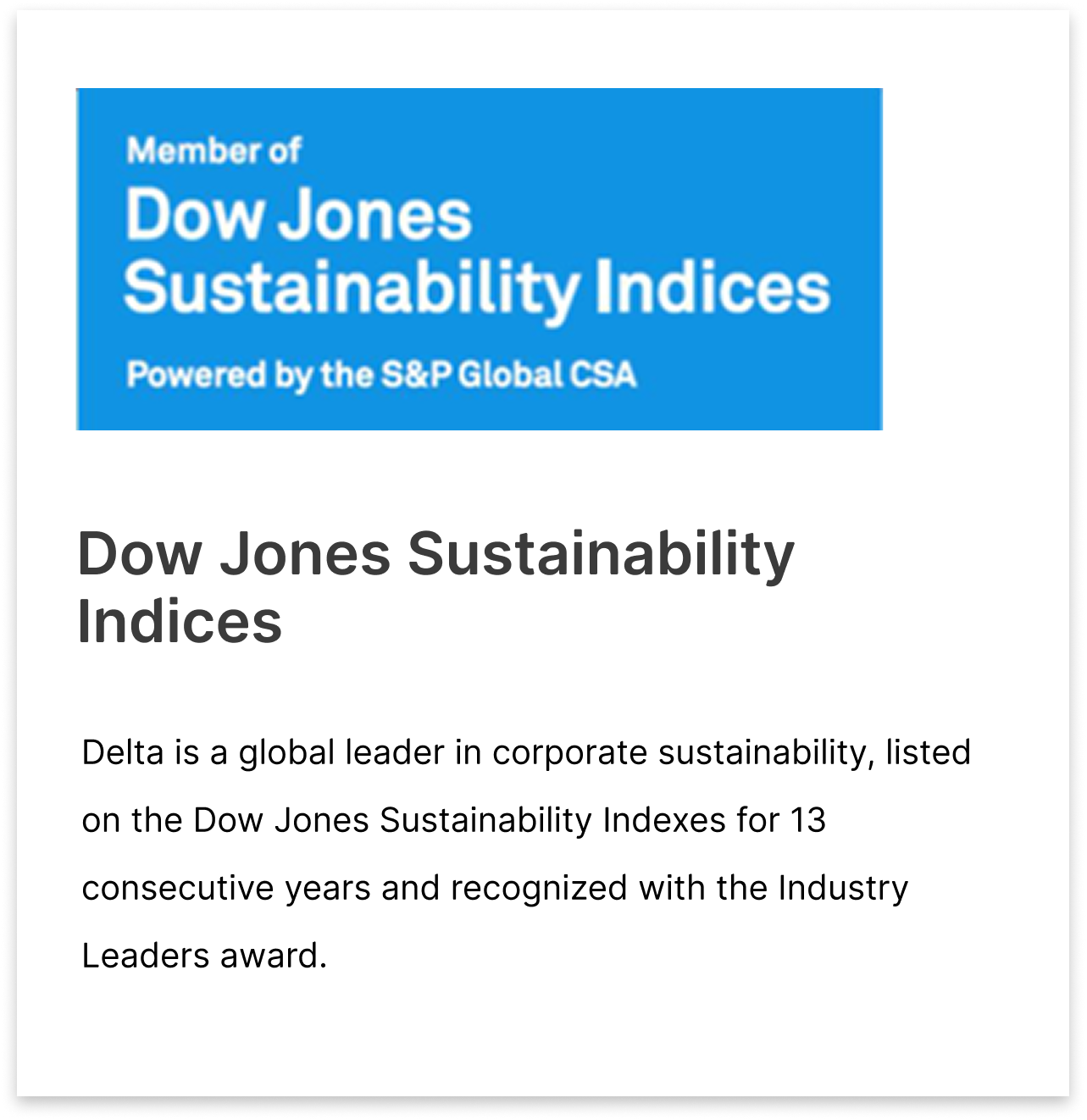 Dow Jones Sustainability Indices
