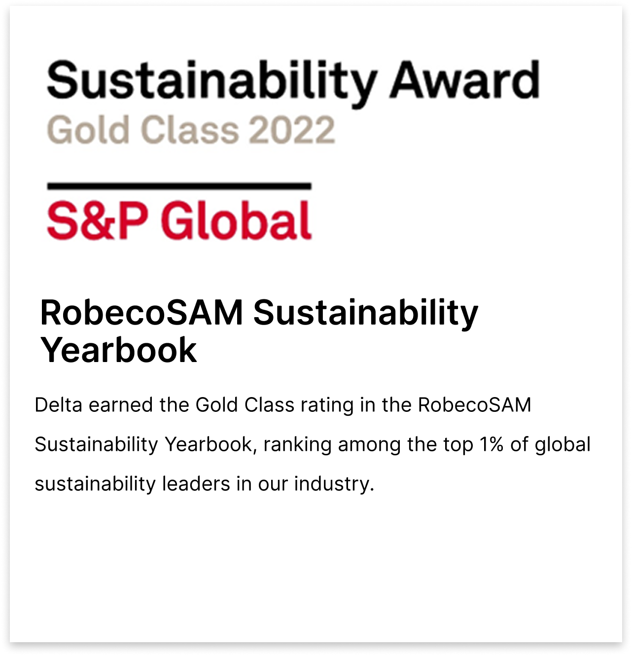 RobecoSAM Sustainability Yearbook
