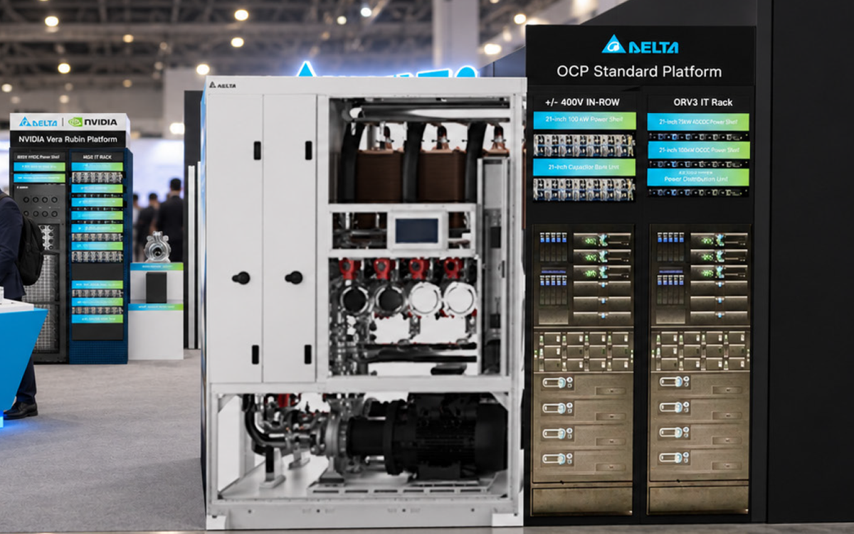 OCP Standard Platform at the Delta booth.